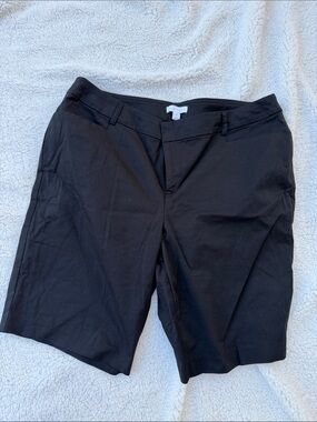 Black Women's Tailored Bermuda Shorts